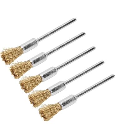Nail Drill Cleaning Brush Set - ANGGREK 5pcs Brass Wire Grinding Head Manicure Tool for Perfect Nails - Buy Online on GoSupps.com