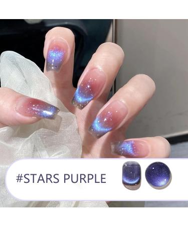 Cat Eye Gel Nail Polish Magnet Glitter Nail Gel Polish Auroras Shining Gel Nail Gel Cat Eye Pearl Shell Sparkle Gel Nail Polish Soak Off UV Led Gel Nail Polish Home Diy Manicure Nail Varnish (7#) - Buy Online on GoSupps.com