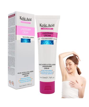Underarm Evens Skin Tone Cream - Kojic Acid Underarm Products - Skincare Armpit Cream for Dark Skin - Underarm Care Cream - Body Cream for Dark Skin - Improve Skin and Reduce Odor