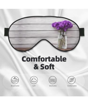 Sleep Mask Eye for Men & Women - Reusable Soft Blackout Eye Masks for Better Sleep Travel & Camping Essentials | Perfect Gifts - Orchid - Buy Online on GoSupps.com