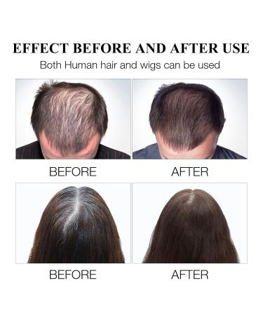 Magic Master Keratin Root Touch Up - Semi-Permanent Hair Chalk & Dye Pen for Gray Cover (Medium Brown - Buy Online on GoSupps.com