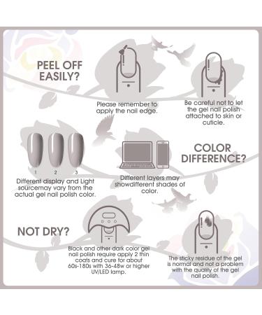 ROSALIND UV Nail Polish Shellac Set 5 Colours Gel Nail Polish Set Grey Nail Polish Mini UV Lamp for Nails Gel Nail Polish Set 04 - Buy Online on GoSupps.com