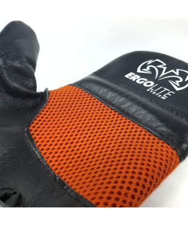 RIVAL Boxing RB5 Hook and Loop Leather Training Bag Mitts - Black | Premium Quality MMA Gloves - Buy Online on GoSupps.com