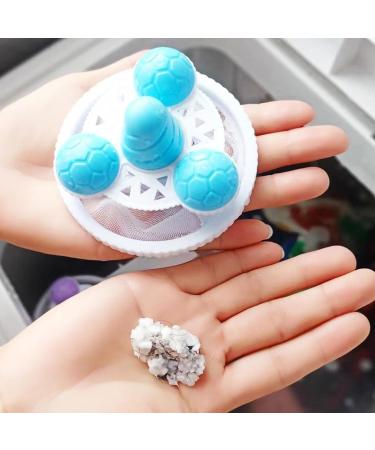 Washing Machine Lint Catcher Efficient Reusable Laundry Ball Catch Pet Hair in with Durable Remover Filter Net Blue - Buy Online on GoSupps.com