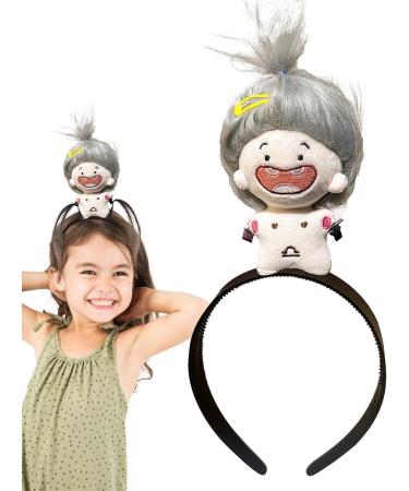 Plush Doll Hairhoops - Cartoon Plush Hairband Doll Headband | Kids Hair Ties Makeup Fashion Accessory for Girls Children Libra - Buy Online on GoSupps.com
