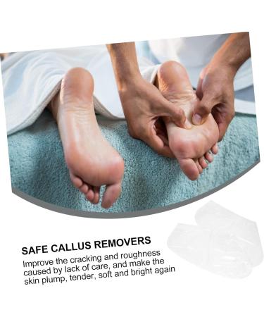 POPETPOP 4 Pairs Footsticker Foot Mask Cracked Heel Socks Foot Exfoliating Masks Peeling Useful Foot Masks Sandwich Container Effective Foot Masks Whitening Accessories Abs - Buy Online on GoSupps.com