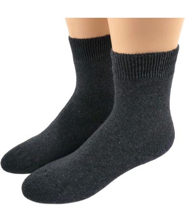 Shimasocks Thermo Health & Diabetic Socks - Non-Elastic Stockings for Men & Women | Grey Melange Size 47-50 - Buy Online on GoSupps.com