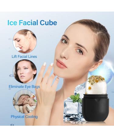Buy Ice Roller for Face & Eye - Brighten Skin Enhance Glow Reduce Fine Lines & Acne | Skin Care Kit (Black - Buy Online on GoSupps.com