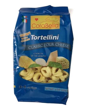 Corabella Four Cheese Tortellini Pasta - Classic Four Cheese - 8 oz (Pack of 3) - Buy Online on GoSupps.com