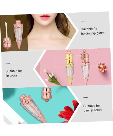 GALPADA 10pi ces Lip Gloss Tubes Radish Shape Mini Refillable Cosmetic Containers Portable for Travel Diy Lip Balm Bottles Set - Buy Online on GoSupps.com