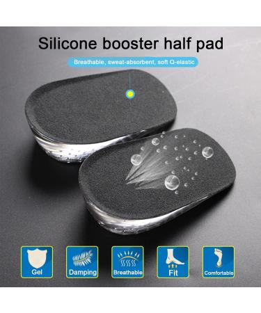 Increase Height Insoles - Self-Adhesive Invisible Shoe Inserts | Gel Heel Pillows for Comfort & Shock Absorption | 2cm Soft Gel Inserts - 1 Pair - Buy Online on GoSupps.com