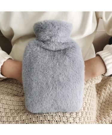 Large PVC Hot Water Bottle 2L with Soft Cover & Kangaroo Pocket - Hand Warmer for Adults & Children | International Shipping Available - Buy Online on GoSupps.com