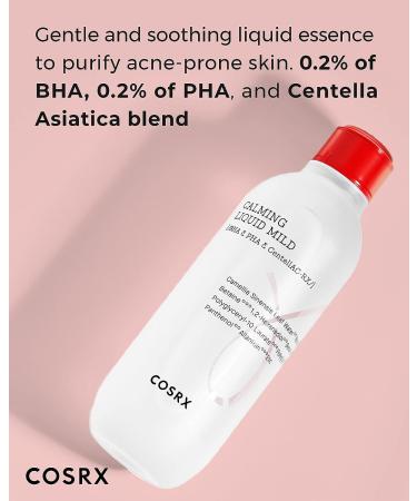 COSRX Acne Calming Liquid Mild 4.22 fl.oz | Alcohol-Free Korean Toner 125ml | Gentle & Paraben-Free Skincare - Buy Online on GoSupps.com