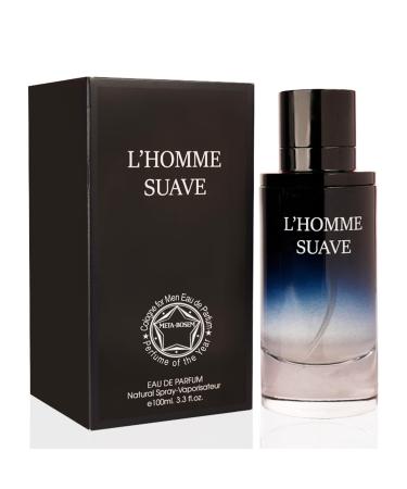 META-BOSEM L'Homme Suave Sensual Woody Fragrance for Men | Long Lasting Cologne Aromatic Scent Eau de Parfum Natural Spray - Great Holiday Gift 3.4 Fl Oz/100 Ml