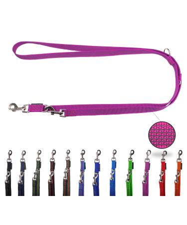 Dog linen adjustable / double -liner for medium and large dogs / 2m / 2.40m / 2.80m / 3.50m / 5m (lilac 5m) 5m lilac