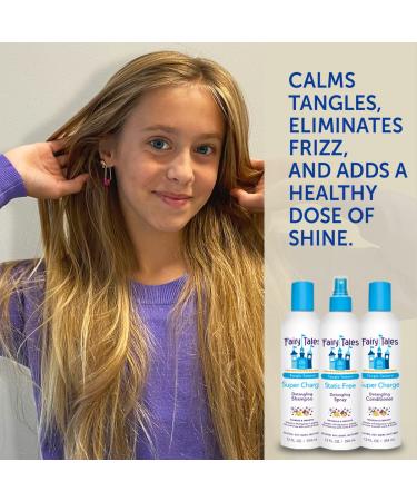 Fairy Tales Tangle Tamer Super Charge Bundle - Kids Detangling Shampoo & Static Free Spray - 12 oz (2 Pack) - Buy Online on GoSupps.com