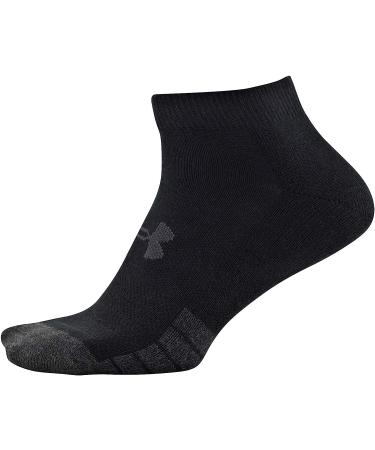 Under Armour Adult Performance Tech Low Cut Socks 6-Pack - Black, Large - Buy Online on GoSupps.com