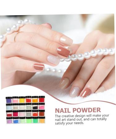 Healeved 96 Boxes Nail Crystal Powder Neon Acrylic Nail Carving Powder Pigment Powder for Nails Dip Powder Pp - Buy Online on GoSupps.com