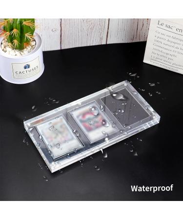 Auveach Acrylic TCG Triple Card Frame | One-Touch-Open Magnetic Display Stand (35PT, Clear, 20mm) - Buy Online on GoSupps.com