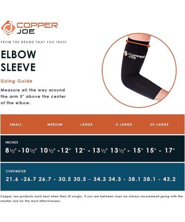 Ultimate Copper Relief Elbow Compression Sleeve 2 Pack - Medium (1 Pair) | For Arthritis, Golfers/Tennis Elbow, Tendonitis | Men and Women Arm Support - Buy Online on GoSupps.com