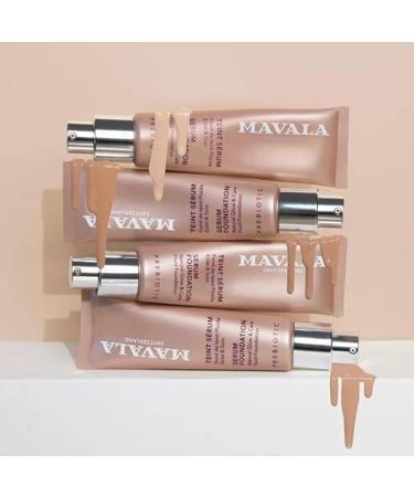 Mavala - Teint S rum Fond de Teint Fluide Eclat & Soin - Couvrance Modulable Fini Semi-Mat Naturel - Soin Visage 83% de Soin - Teinte Very Light 30ml - Buy Online on GoSupps.com