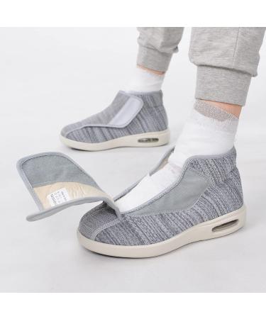 JITUUE Men's Memory Foam Diabetic High-Top Wide Walking Shoes - Grey, Size 13 - Buy Online on GoSupps.com