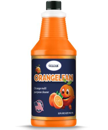 ORANGE PLUS Multi Purpose Cleaner Odor eliminator - ORANGELEAN Odor Floor Cleaner - USA Made -Orange Stain Remover 32 Ounces