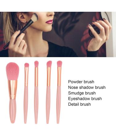 BEIJIALY Portable Makeup Brush Set - 5 Travel-Sized Soft Brushes for Beginners & Professionals - Ideal for Loose Powder & Eyeshadow - International Shipping Available - Buy Online on GoSupps.com