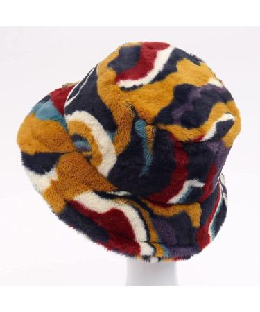 Women's Fuzzy Fur Winter Bucket Hat | Fluffy Sherpa Fisherman Style - Buy Online on GoSupps.com