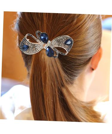 FRCOLOR Metal headgear ponytail hair accessories fashionable and versatile Miss bow tie rhinestones French french hair pin hair pins bow clips for hair Holder dense alloy - Buy Online on GoSupps.com