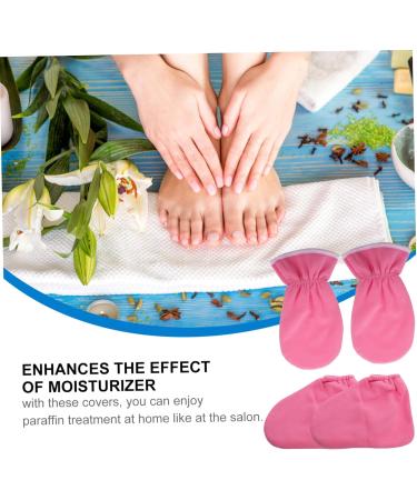 Mipcase 4 Pi ces Lot De Mitaines Et Pantoufles Cire De Paraffine Pour Soins Mains Usage Spa Et Thermique - Buy Online on GoSupps.com
