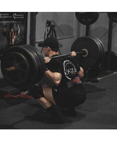 Neoprene Knee Pads 7mm for Weight Lifting | Powerlifting & Cross Training Support Small Black - Buy Online on GoSupps.com