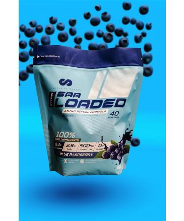 Limitless Pharma EAA Loaded | Intra Workout Essential Amino Acid Supplement | EAAs BCAAs L-Carnitine Electrolytes Sugar Free | Post Workout Muscle Recovery Energy Hydration | 40 Servings (Blue Raspberry) - Buy Online on GoSupps.com