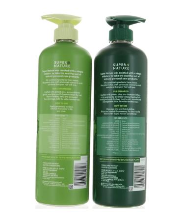 Super Nature Aloe Moisturizing Shampoo & Conditioner | Sulfate-Free | 30 Fl Oz - Buy Online on GoSupps.com