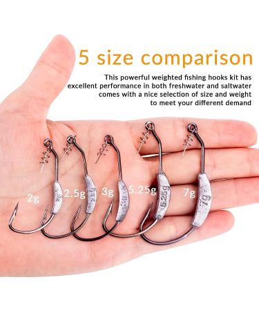 THKFISH Weighted Twistlock Fishing Hooks for Bass Swimbait Soft Plastics - 30PCS - Buy Online on GoSupps.com
