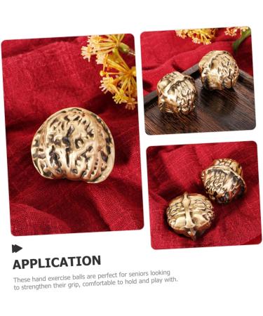 Handball Ornaments - Brass Power Meditation Balls | Chinese Walnut Stress Relief | International Shipping - Buy Online on GoSupps.com