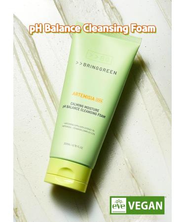 BRING GREEN Artemisia Cera Calming Cleansing Foam | Vegan Exfoliating Face Wash for Sensitive Skin | Removes Blackheads & Whiteheads | 8.45 Fl. Oz - Buy Online on GoSupps.com
