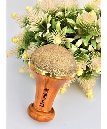 Buy Livronic Bronze Kansa Vatki Cup - Ayurvedic Detox Foot Massage Device with Wooden Handle for Relaxation & Deep Cleaning | International Shipping - Buy Online on GoSupps.com