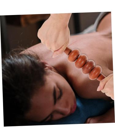 7-Piece Four-Wheel Massage Scooter Set - Wooden Massage Roller & Point Tools for Neck Legs | Premium Rosewood Massage Device - Buy Online on GoSupps.com
