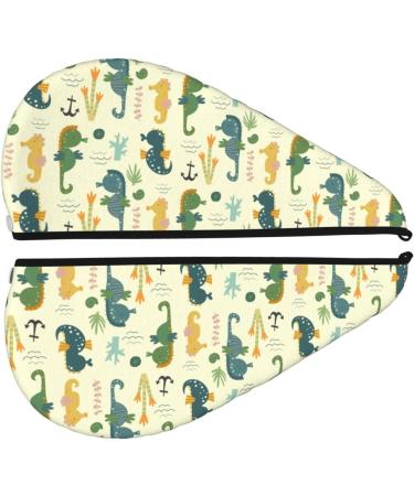 Seahorse Microfiber Hair Towel | Soft Super Absorbent Hair Wrap for Women | Quick Dry Coral Velvet Cap for Long Curly & Thick Hair - Buy Online on GoSupps.com