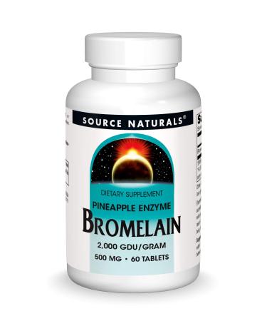 Source Naturals Bromelain 2000 GDU/g 500 mg 60 Tablets