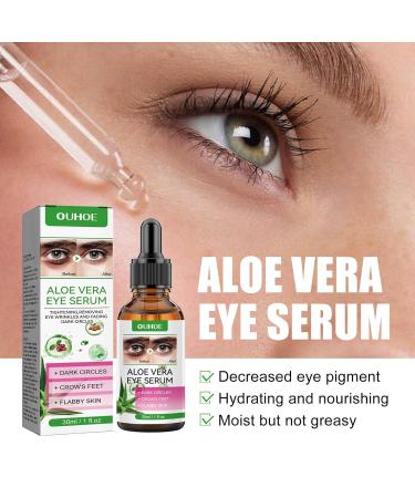 Eye Serum for Dark Circles & Bags | Hyaluronic Acid Anti-Aging Eye Cream for Men & Women (2PC) - Buy Online on GoSupps.com