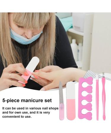 Manicure Tool Kit Professional | 5-Piece Professional Nail Grooming Kit - Accessories for Proms Parties Travel Dating and Other Occasions - Buy Online on GoSupps.com