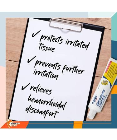 Equate Hemorrhoidal Ointment 2oz - Relief from Hemorrhoids - Includes Venancio sfridge Sticker - Buy Online on GoSupps.com