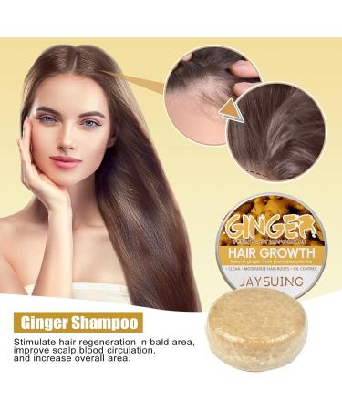 Solid Ginger Shampoo 2pcs Ginger Shampoo Hair Growth Solid Ginger Shampoo Soap Ginger Shampoo Repair Damaged Hair And Promote Hair Growth - Buy Online on GoSupps.com