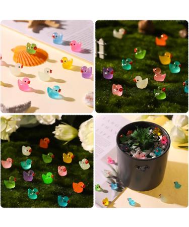 Buy Tiopeka Mini Duck Figures - 100 Colorful Tiny Resin Ducks for DIY Projects Aquariums Gardens & Dollhouses | Perfect Decor & Gift Ideas - Buy Online on GoSupps.com
