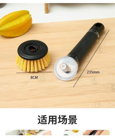 The Pot-Washing Tool is a Pot-Washing Brush with a Long Handle and Added Liquid. Cleaning Brush. Kitchen Household decontamination dishwashing Brush. (with 3 Brush Heads) Pet Brush  - Buy Online on GoSupps.com