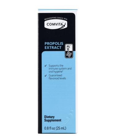 Comvita Propolis Extract Extra Strength Alcohol Free PFL 30 0.8 fl oz (25 ml)