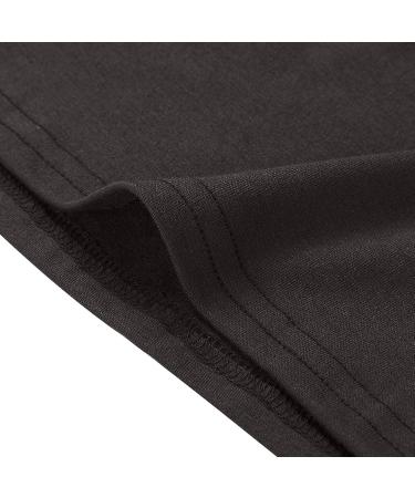 ToddlBy Ladies Short Sleeve Lace Up Design Crew Neck Pocket Dress Dress with Sleeves for Women plus Size Black 3X-Large - Buy Online on GoSupps.com