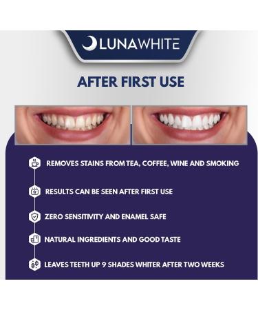 LUNAWHITE Premium Teeth Whitening Strips Zero Sensitivity Enamel Safe White Teeth Teeth Whitening Formulated by Dentist 1x2ml Whitening Pen - Buy Online on GoSupps.com